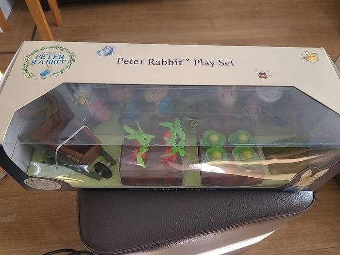 Peter Rabbit Play Set/Wooden Toy/Baby