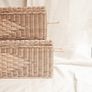 Wicker Trunk Set of 2 Boho Storage Image 3