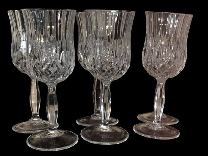 Pristine Unused Set of 6 RCR Opera Crystal Glasses