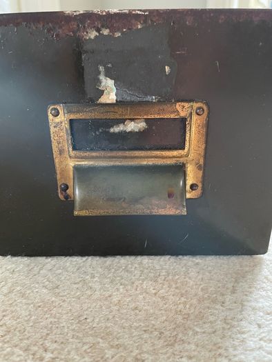 vintage filing box draw