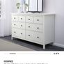 Hemnes 8-drawer dresser | Chest of drawers White Image 8
