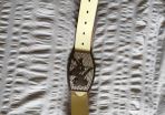 Men's belt with fancy buckle