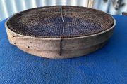 Vintage wooden sand riddle