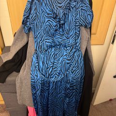 Blue zebra Dunne's dress