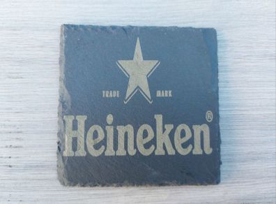 Heineken Engraved Slate Coaster Set (2pk)