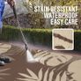 Waterproof Outdoor Rug, 240x300cm, Beige & Brown Anti-slip Reversible Plastic Straw Garden Rugs, Easy Cleaning Carpet for Camping, Patio, Beach, Picnic, Backyard Image 2