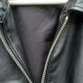 Superdry Mens black genuine leather biker jacket Image 4