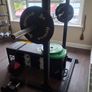 squat rack with weights and adjustable bench Image 5