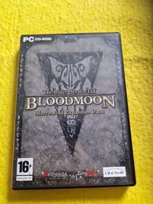The Elders Scrolls Bloodmoon Morrowind Expansion pack Pc  cd rom games Original
