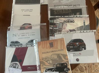 Fiat (Poland) car, van and commercial vehicles brochures.
