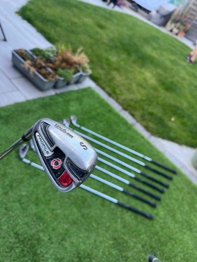 Left Handed Wilson Steel Irons Set SW - 5 Iron + Slazenger 3 Iron