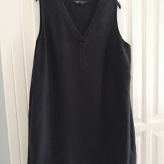 M&S Black V Neck Top