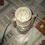 Beautiful Old Hurricane Lantern, Post Available, The lantern features a central glass globe protected by a metal cage, designed to shield the flame from wind while providing light Image 3
