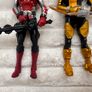 Power Rangers Beast Morphers Cybervillain Lightening Blaze and Gold Ranger approx. 6" Used Please see photos Image 6