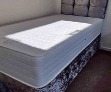 Brand New Single, Double King Superking Sizes Divan Beds New Tufted Mattress And Optional Storage Available