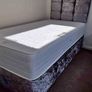 Brand New Stylist Single Divan Beds With Optional Drawers And Tufted Sprung Memory Foam Mattresses Instock Image 7