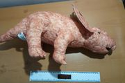Large roaring dinosaur - teddy triceratops - big lizard - godzilla