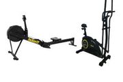 Air Rower Machine and Elliptical Cross Trainer