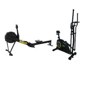 Air Rower Machine and Elliptical Cross Trainer