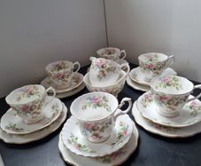 Royal Albert "Moss Rose" Tea Set