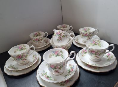 Royal Albert "Moss Rose" Tea Set