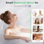 LED Bathroom Mirror Bluetooth 3 Color Temperature Defogger Demister 50x80cm Oval Shape Bright Light Touch Switch Image 5