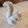 Ceramic White Squirrel Sculpture Image 4