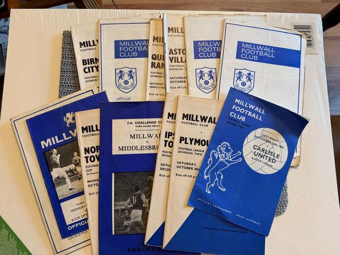 Millwall Football Club. Collection of Vintage Match Programmes. 1960's and 1970's.