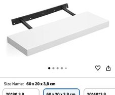 3 white floating shelves