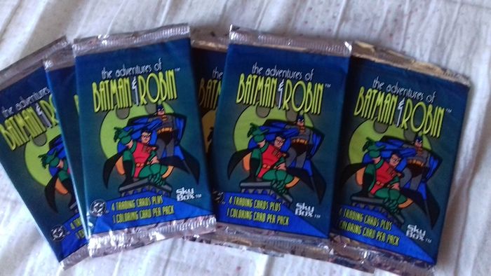 Batman and robin rare tradeing cards 1995