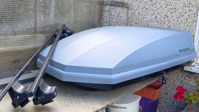 Car roof box 470L and roof bars (rental)