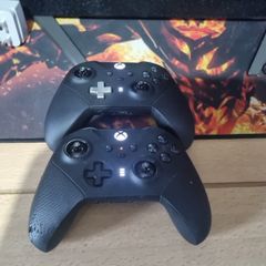 xbox one elite series 2 wireless controller's have been tested and working perfectly one has a few marks on it on the corner of one no accessories comes with them just the controller's thanks for looking