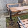 Cast iron Garden table and 2 bench Image 3