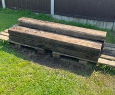 C1900 Oak Sleepers X5 Ex-rosslare Pier / Railway 6ft Approx