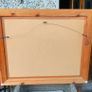 Large pine framed picture with glass. Image 2