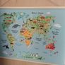 New World Animal Map Canvas Poster Image 3
