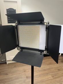 Brand New Neewer NL 660 LED Video Light + Stand + Black Backdrop Bundle