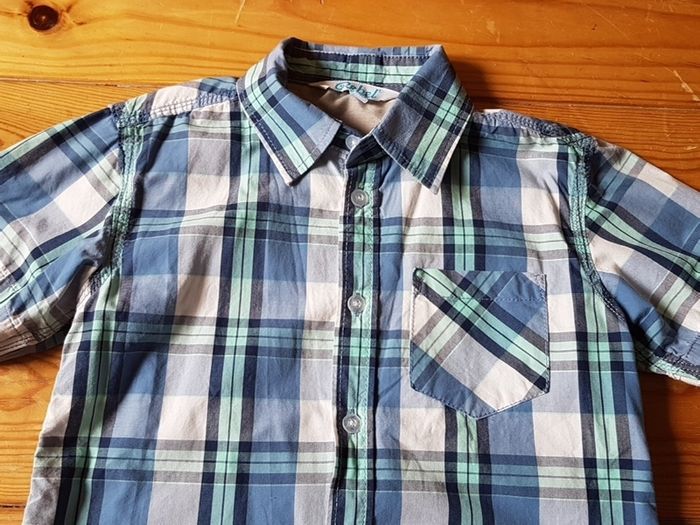 Blue Check Shirt Age 5-6