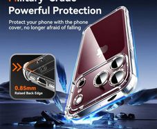 Case for iPhone 18 Pro Max, 17 Pro Max, 17e, 16e, 15 Silicone Gel Cover Clear Transparent Shockproof Shell