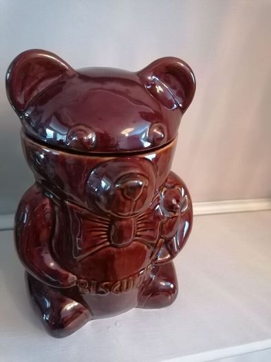 vintage price and Kensington teddy bar biscuit /cookie jar