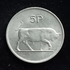 Ireland  - 1985 - 5 Pence  - Bull - High Grade - KM.22 - [2013]