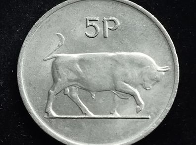 Ireland  - 1985 - 5 Pence  - Bull - High Grade - KM.22 - [2013]