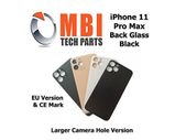 iPhone 11 Pro Max Back Glass Replacement Rear Battery Cover with Adhesive Black