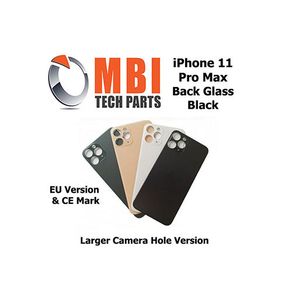 iPhone 11 Pro Max Back Glass Replacement Rear Battery Cover with Adhesive Black