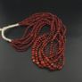 Vintage MultiStrands Red Carnelian African Agate Beads From Mali Necklace Image 2