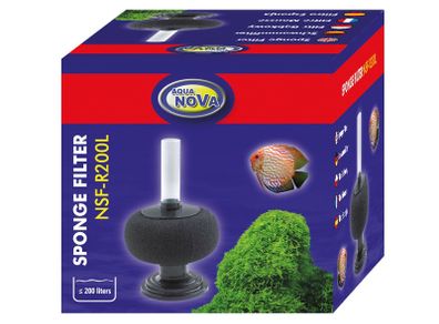 Aqua Nova NSF-R200L Sponge Filter For Aquarium Up To 200L