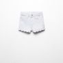Mango kids girls light blue shorts with scalloped edges Age 4-5 BNWT Image 2