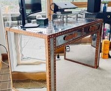 Desk Vintage - Metall Leather