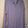 mens REISS shirt slim fit Size Small long sleeve 100% cotton white burgundy Image 5