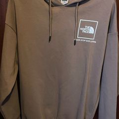North face brown hoodie size medium